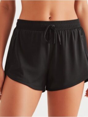 Athletic Works Black Women's Performance Drawstring Shorts Size XS